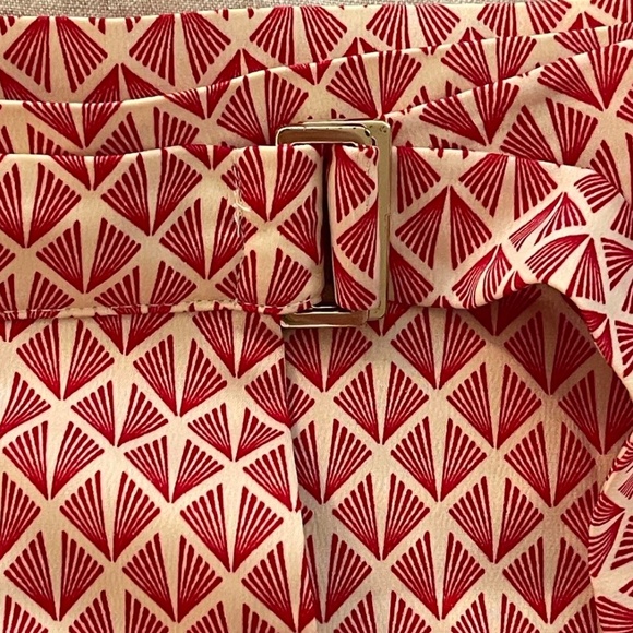 Red and white geo printed skirt H&M - Picture 4 of 4